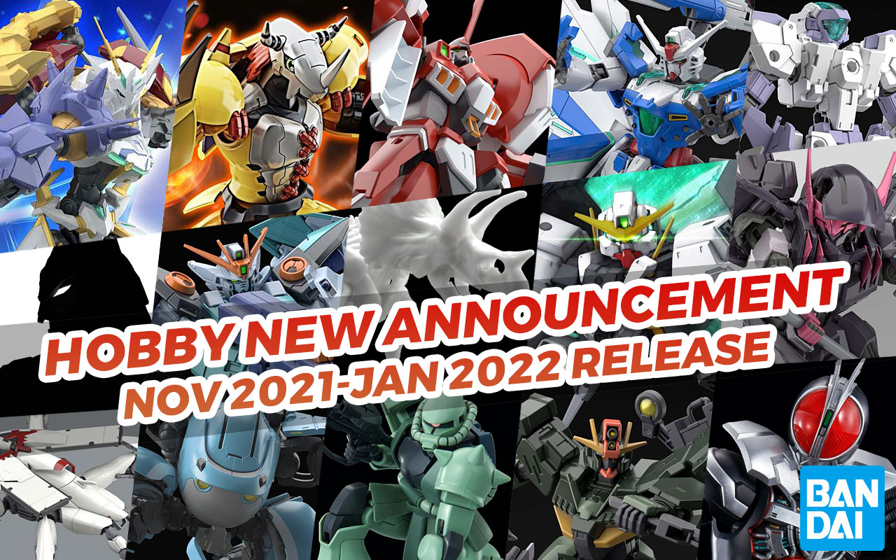 Bandai Hobby July 2021 Announcements (November-January Release)