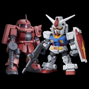 SD Cross Silhouette RX-78-2 Gundam & MS-06S Char's Zaku II